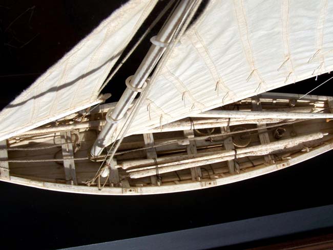 A Highly detailed Whalebone model made in the Azores of a 19th century Whale Boat — image 4